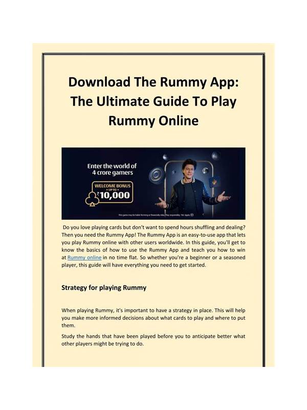 The Ultimate Guide to the Best Rummy App Like Rummy Wonderland
