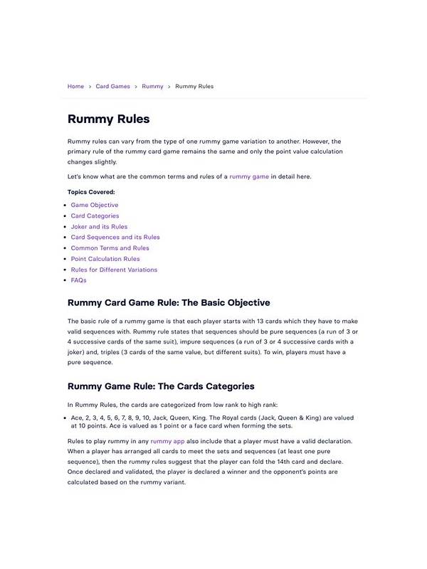Rummy Guide: Use a Table Position Map for Better Recall