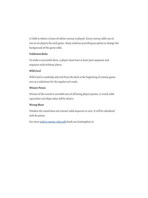 Rummy How-To: Make a Table-Change Checklist